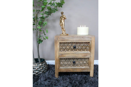 2 Drawer Bedside Cabinet