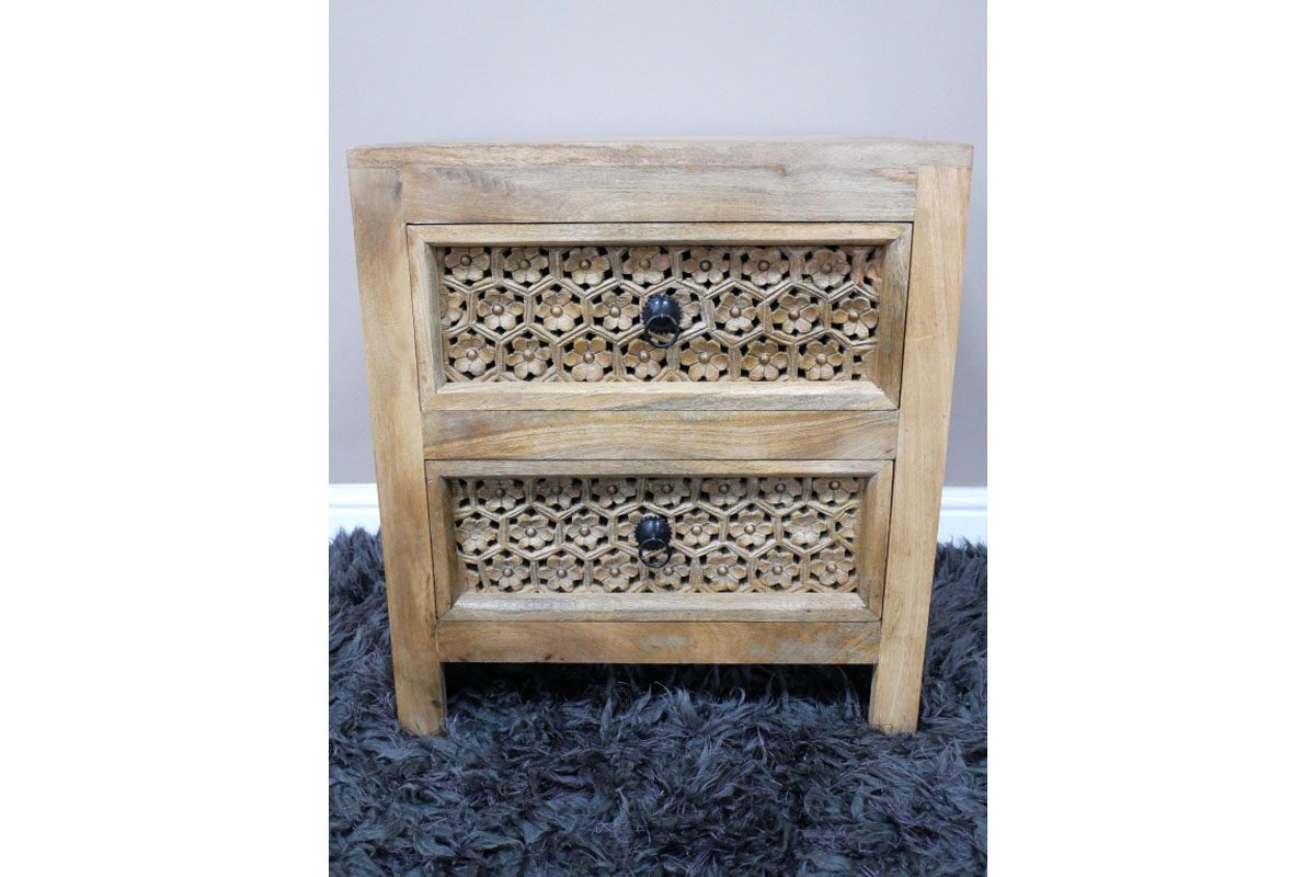 2 Drawer Bedside Cabinet