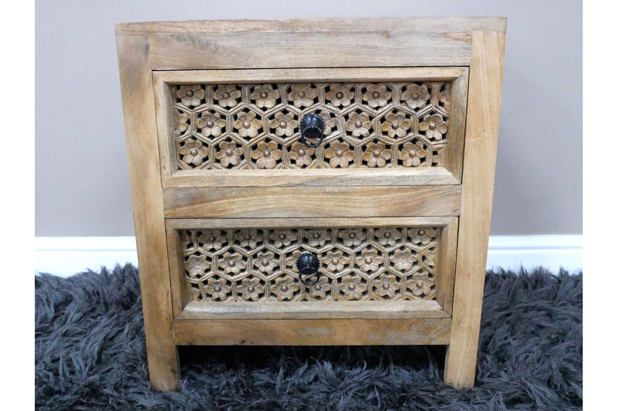 2 Drawer Bedside Cabinet