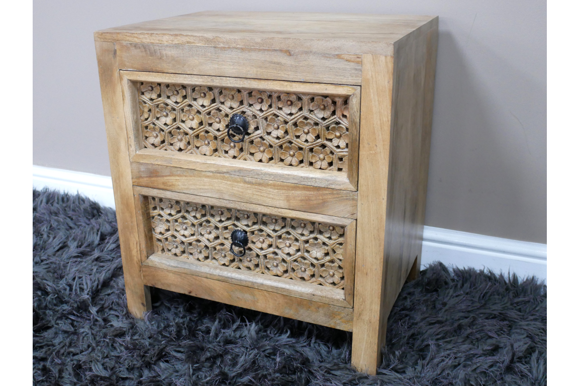 2 Drawer Bedside Cabinet - 10215