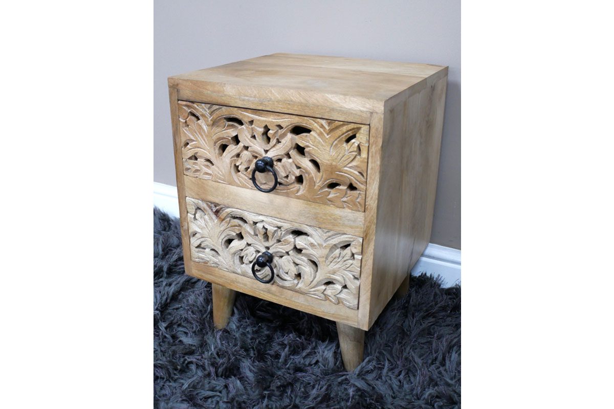 2 Drawer Bedside Cabinet