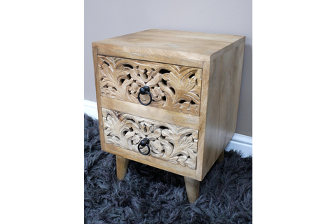 2 Drawer Bedside Cabinet - 10216