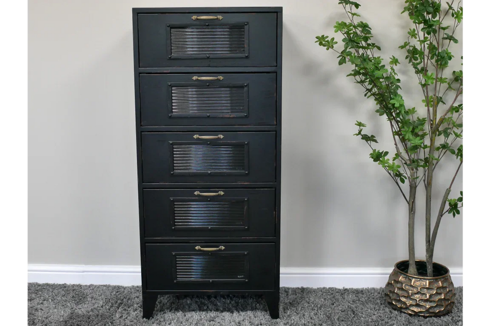 Black Industrial Storage Cabinet - 10380