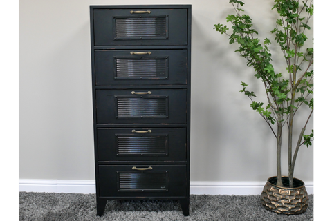 Black Industrial Storage Cabinet - 10380