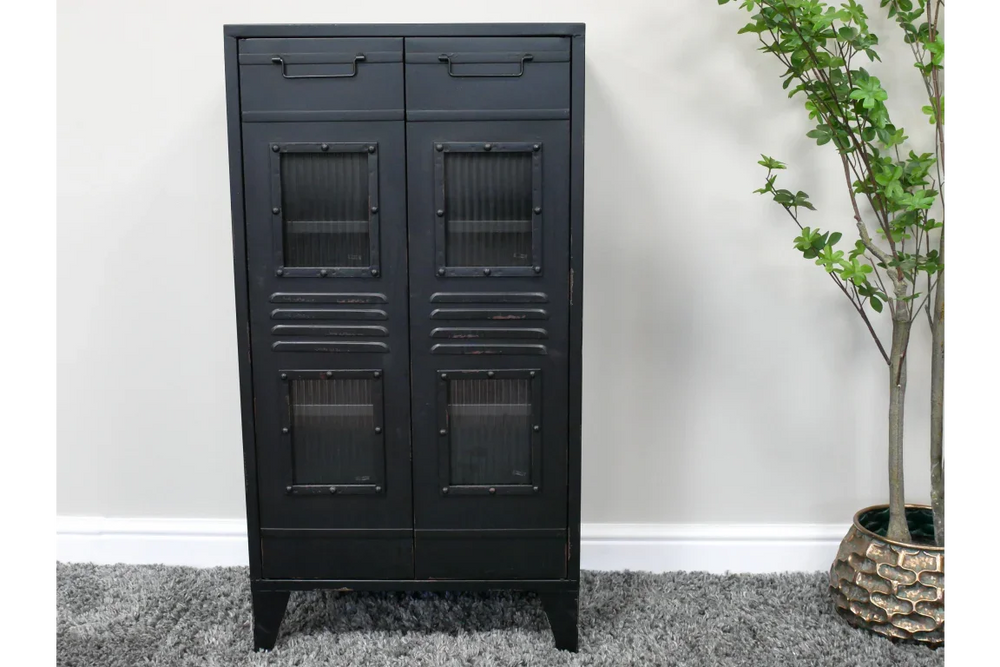 Black Industrial Cabinet - 10381