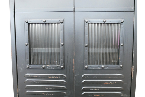 Black Industrial Cabinet - 10381