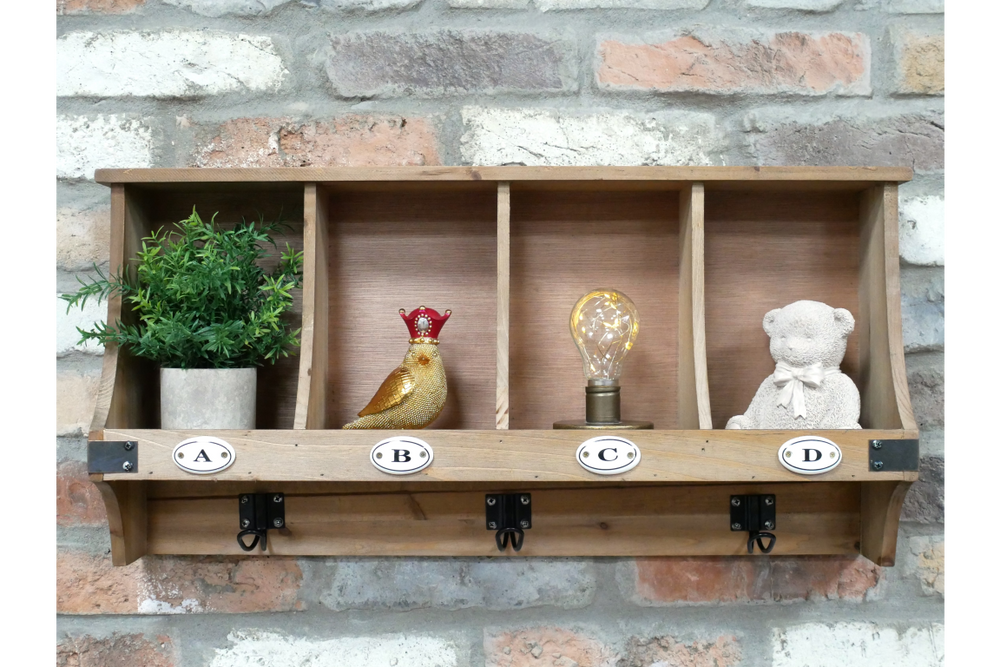 Wall Unit With Hooks - 10386