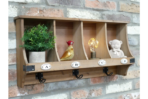 Wall Unit With Hooks - 10386