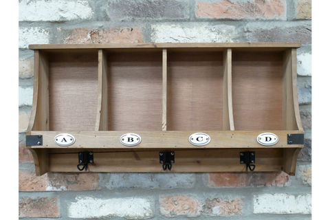 Wall Unit With Hooks - 10386