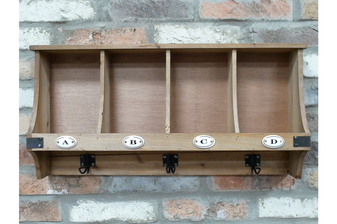 Wall Unit With Hooks - 10386
