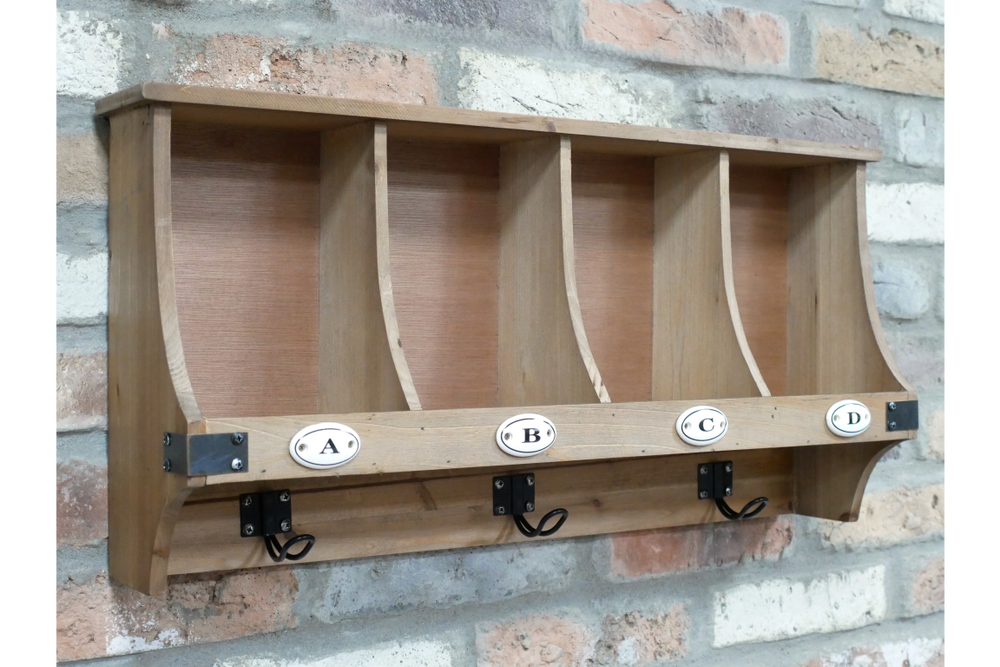 Wall Unit With Hooks - 10386