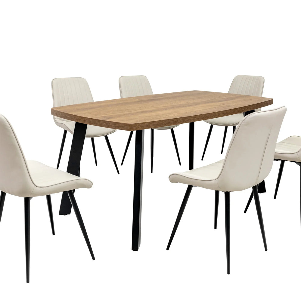 Elegant Dark Oak 1.6m Dining Table for Stylish Interiors