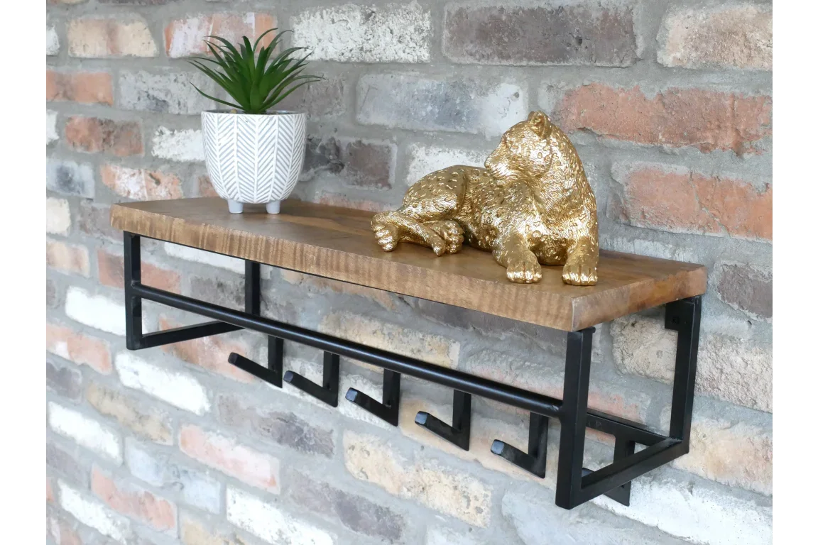 Shelf With Hooks - 10841