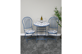 Mosaic Table & Two Chairs - Blue - 10919