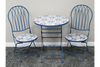 Mosaic Table & Two Chairs - Blue - 10919