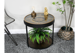 Clock With Cogs Side Table - 10987