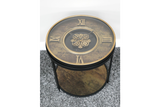 Clock With Cogs Side Table - 10987