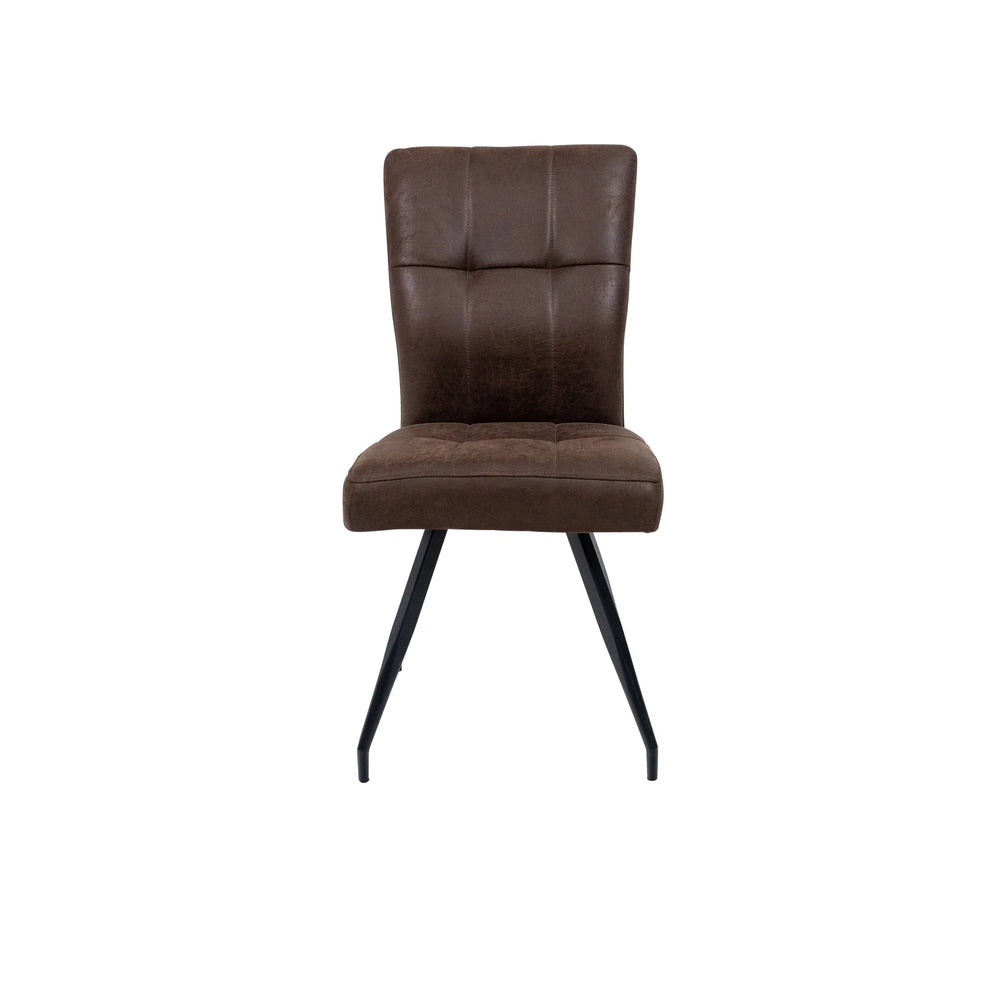 Elegant Antique Ebony Dining Chair with Black Legs for Modern Interiors