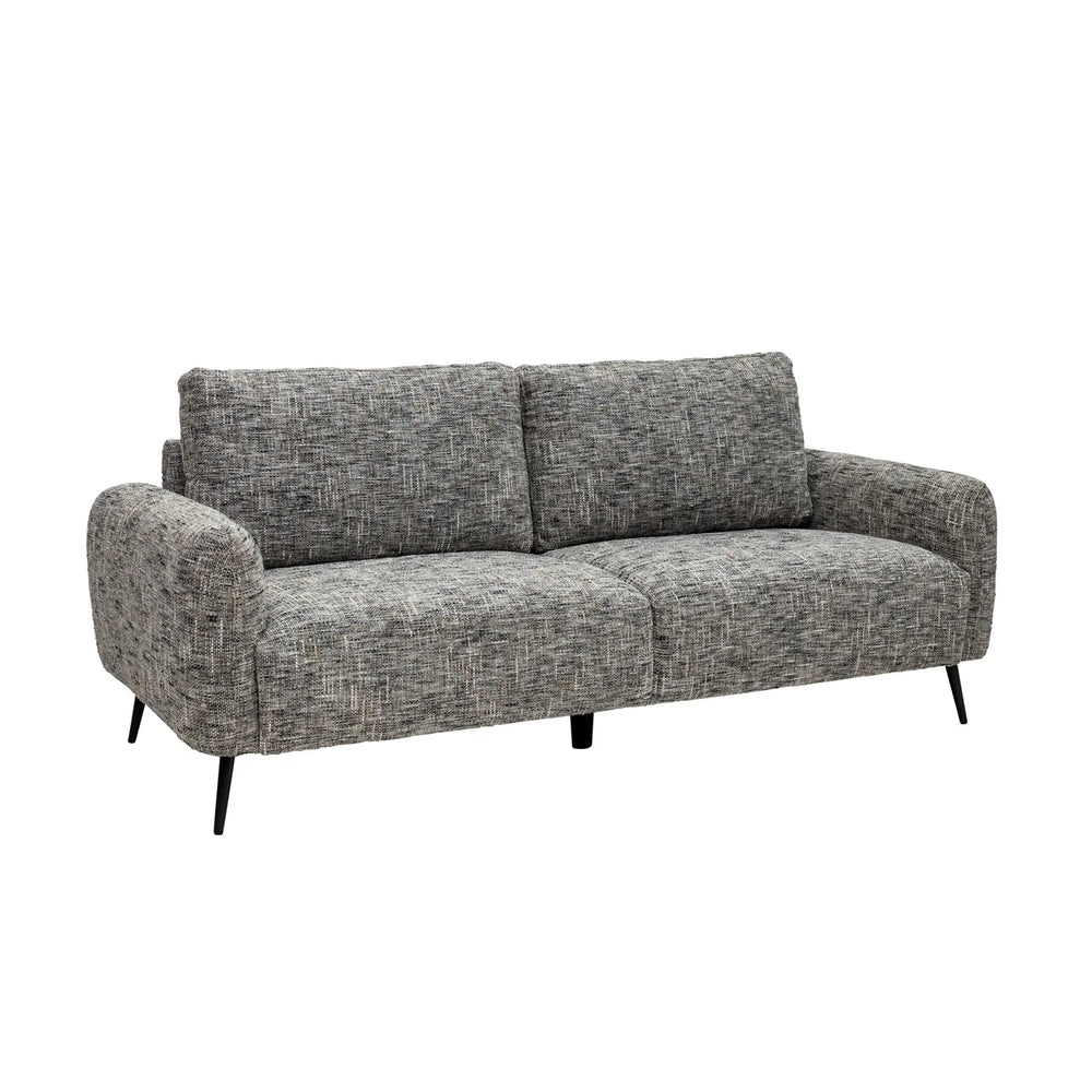 Harper Fabric 3 Seater - Grey Weave