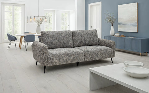 Harper Fabric 2 Seater - Grey Weave