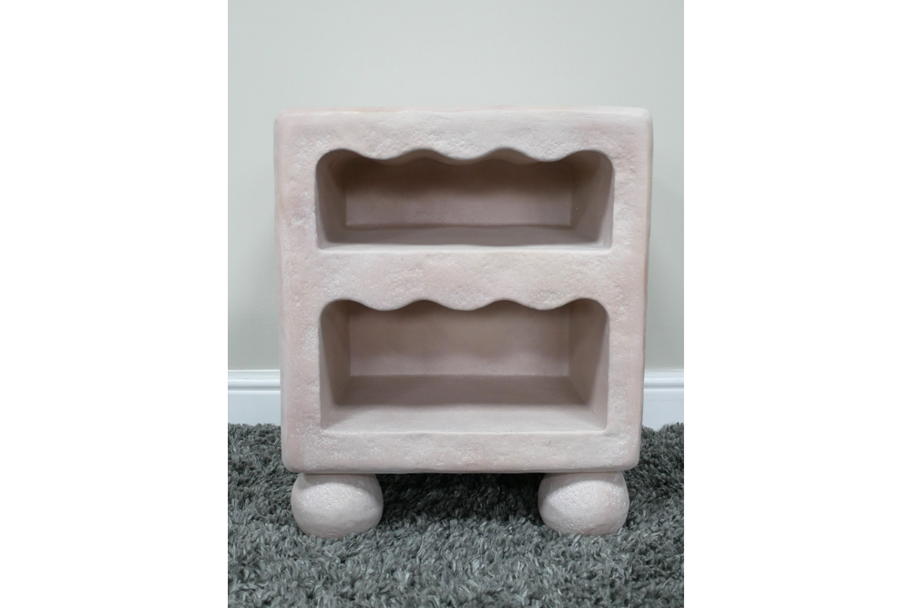 Light Pink Bedside Cabinet - 11059