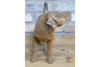 Small Cast Iron Rusty Dog (Tail Up) - 11215