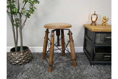 Adjustable Industrial Stool - 11284