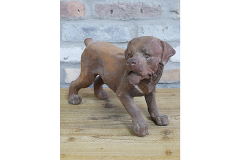 Small Cast Iron Rusty Dog - 11481