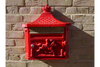 Aluminium Wall Post Box Red - 1196