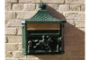 Aluminium Wall Post Box Green - 1197