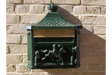 Aluminium Wall Post Box Green - 1197