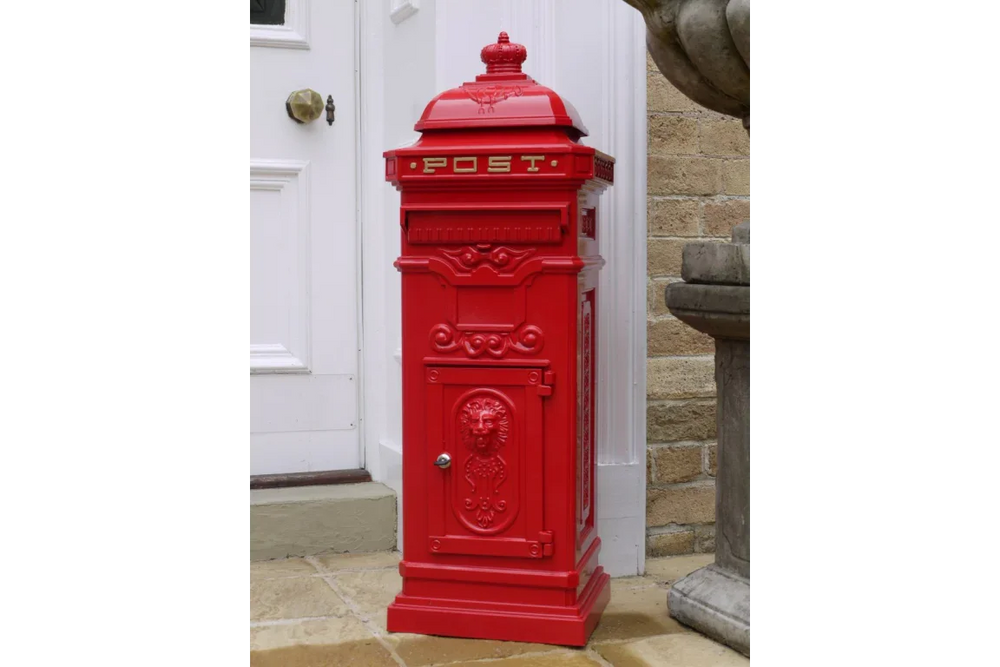 Aluminium Mail Box Red - 1198