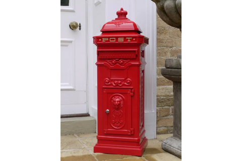 Aluminium Mail Box Red - 1198