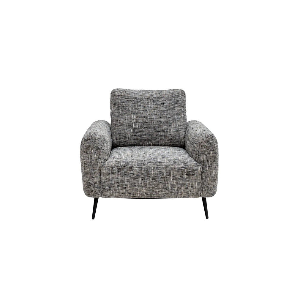 Harper Fabric Armchair - Grey Weave