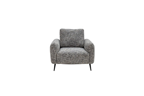 Harper Fabric Armchair - Grey Weave