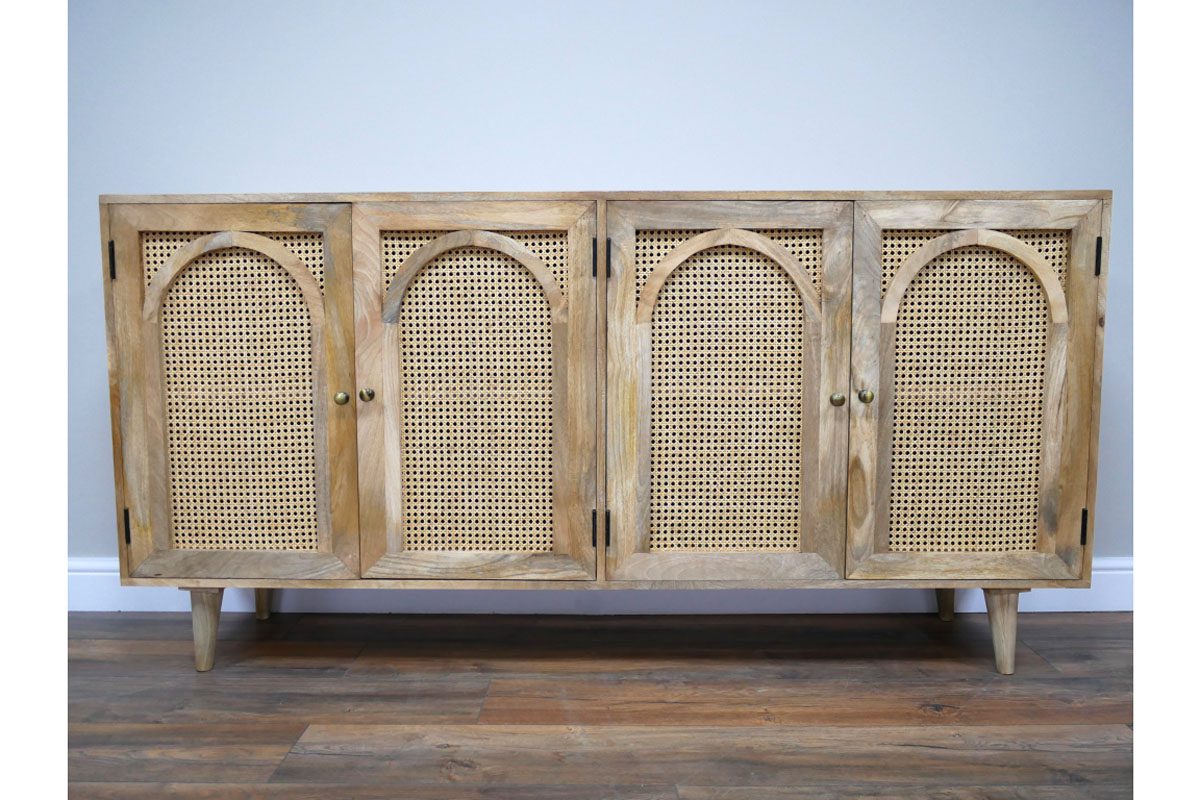 Large Rattan Sideboard