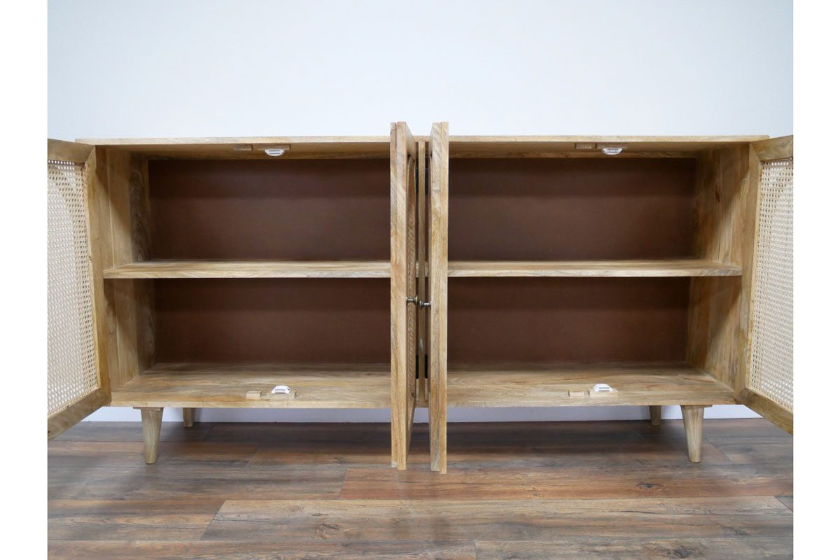 Large Rattan Sideboard
