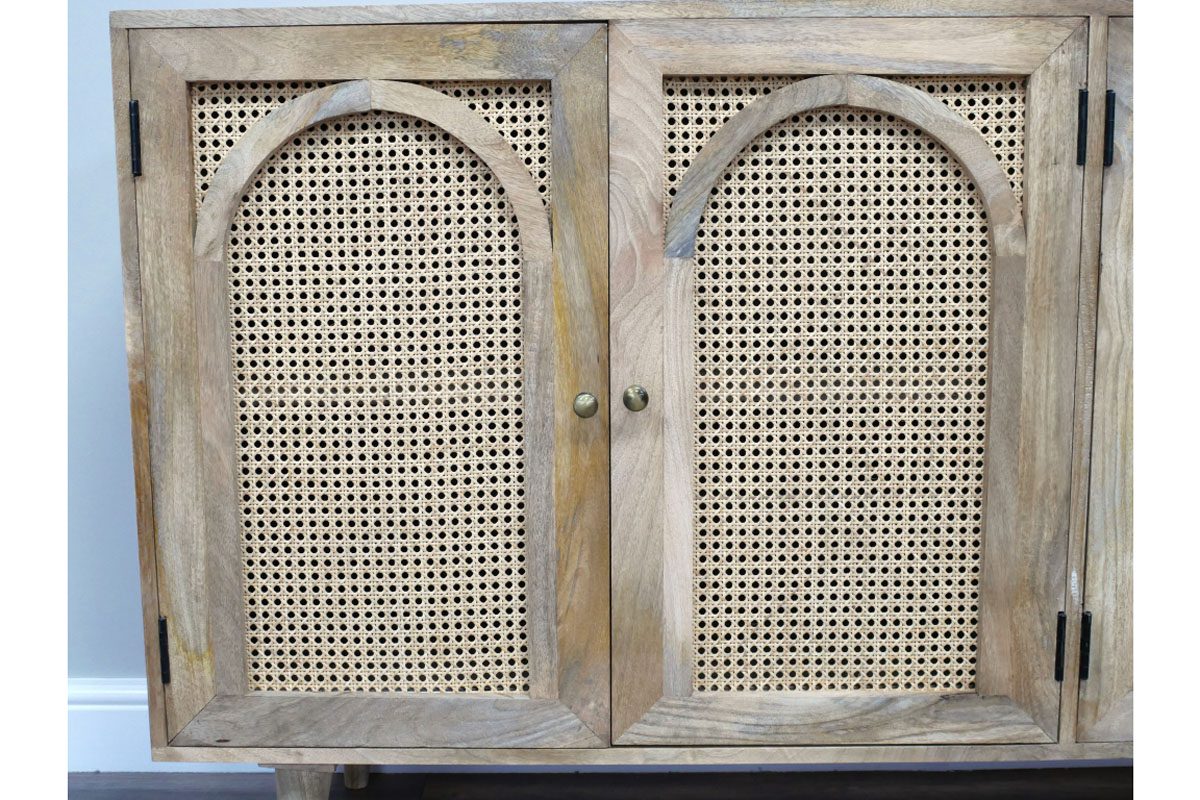 Large Rattan Sideboard