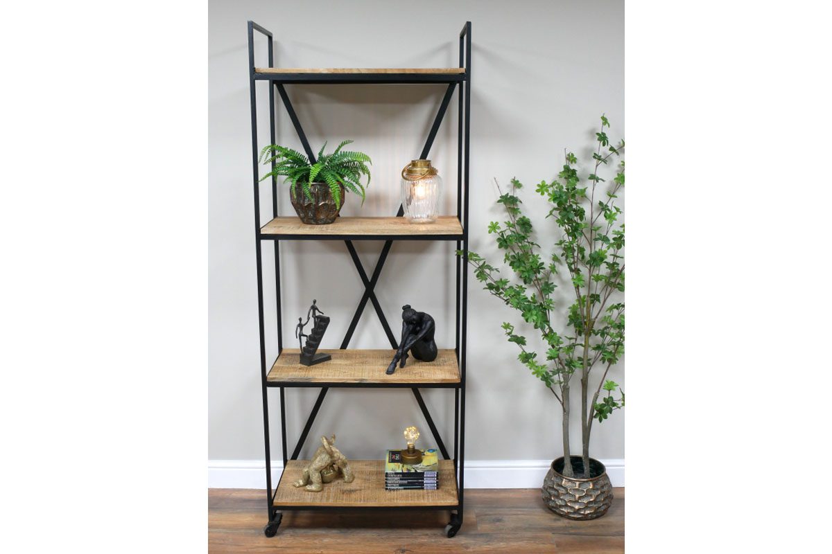 Industrial Shelves On Wheels