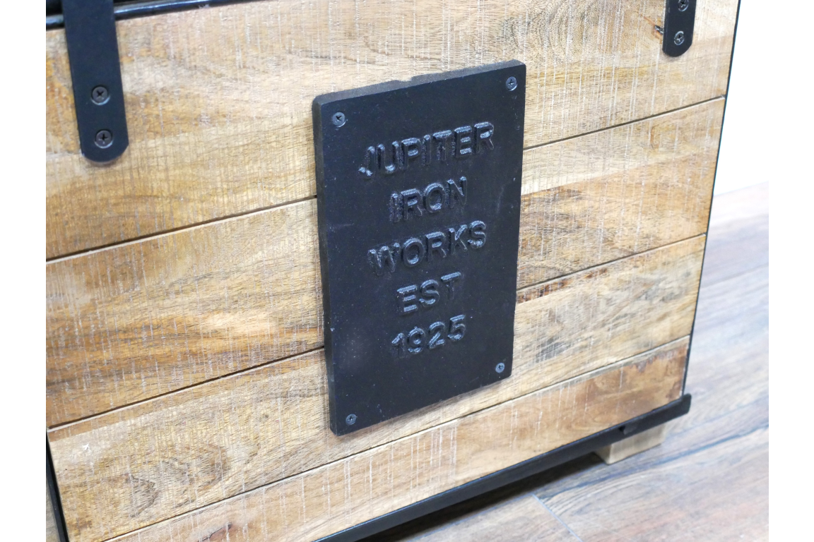 Jupiter Wine Cabinet iron and mango wood