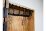 Solstice Wine Cabinet - Black iron and mango wood