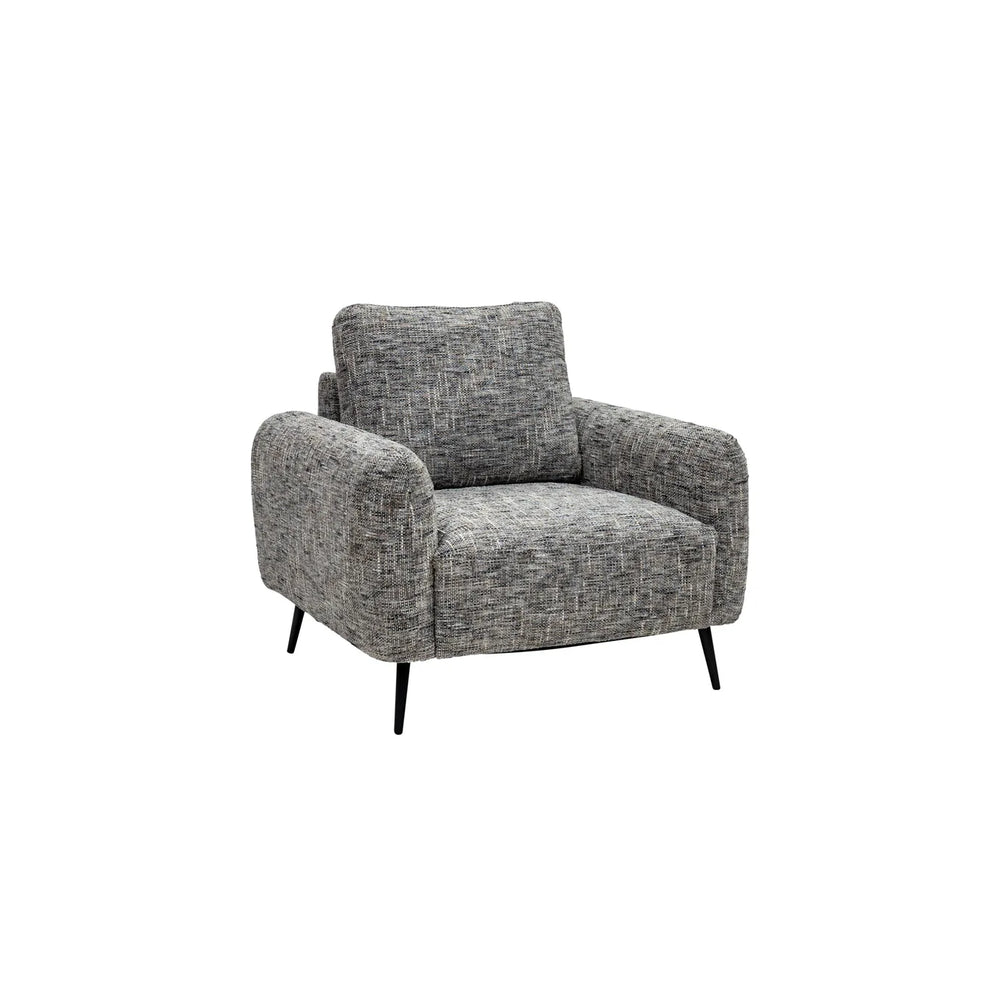Harper Fabric Armchair - Grey Weave