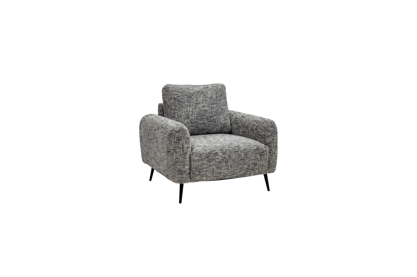 Harper Fabric Armchair - Grey Weave