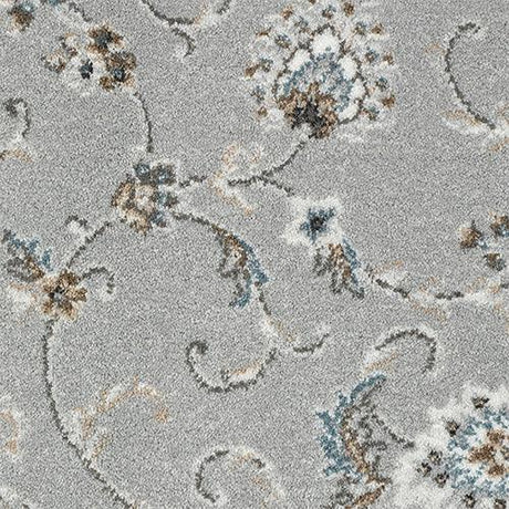 Wilton Floral Chartwell Silver Carpet - Floral Chartwell Silver / 4m