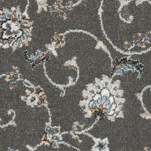 Wilton Floral Chartwell Pewter Carpet - Floral Chartwell Pewter / 4m
