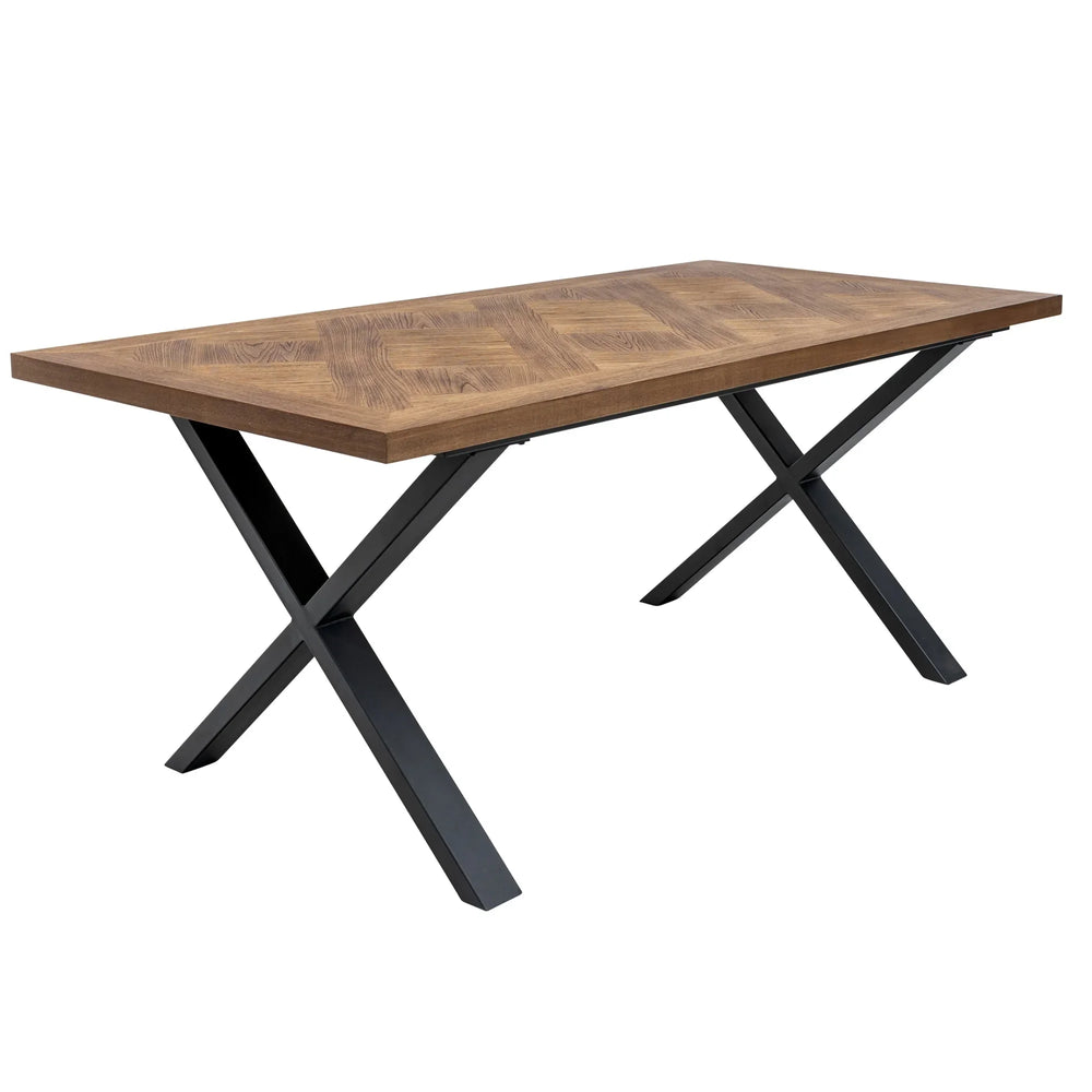 Stylish 1.8m Medium Elm Veneer Dining Table for Elegant Spaces