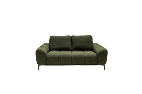 Hallie Fabric 2 Seater - Green