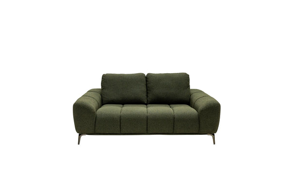 Hallie Fabric 2 Seater - Green