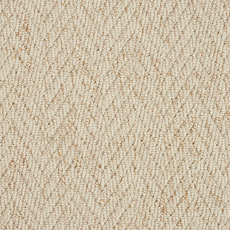 Country Herringbone Ivory Carpet - Ivory / 2.5m