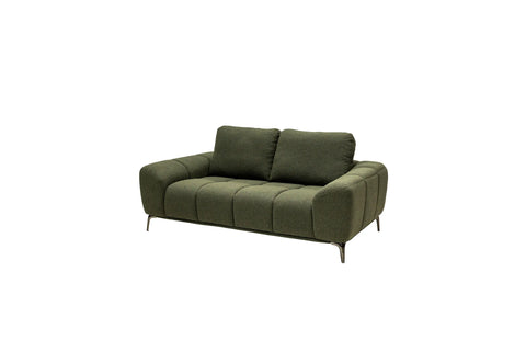 Hallie Fabric 2 Seater - Green